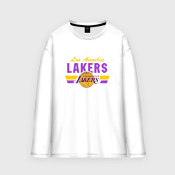 Женский лонгслив oversize хлопок Los Angeles Lakers