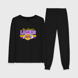 Женская пижама с лонгсливом хлопок Los Angeles Lakers