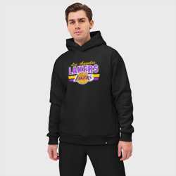 Мужской костюм oversize хлопок Los Angeles Lakers - фото 2