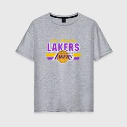 Женская футболка хлопок Oversize Los Angeles Lakers