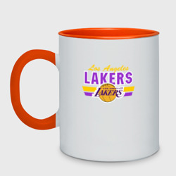 Кружка двухцветная Los Angeles Lakers