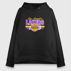 Женское худи Oversize хлопок Los Angeles Lakers