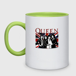 Кружка двухцветная Queen band