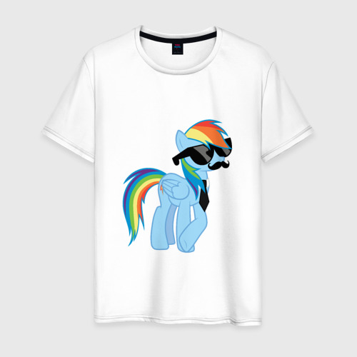 Мужская Футболка Rainbow Dash (хлопок)