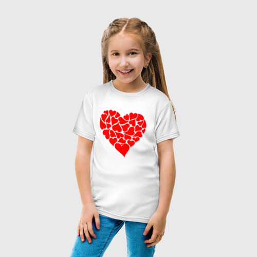 Детская футболка хлопок Сердца - фото 5
