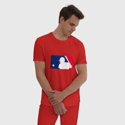Мужская пижама хлопок Бейсбол - фото 2