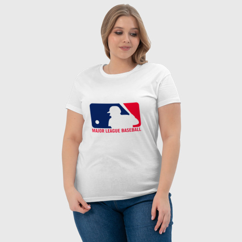 Женская футболка хлопок Бейсбол - фото 6