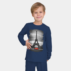 Детская пижама с лонгсливом хлопок Эйфелева башня - фото 2