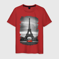 Эйфелева башня – Мужская футболка хлопок с принтом купить со скидкой в -20%