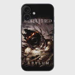 Чехол для iPhone 16 силиконовый с защитой камеры Disturbed