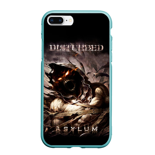 Чехол для iPhone 7Plus/8 Plus матовый Disturbed, цвет мятный