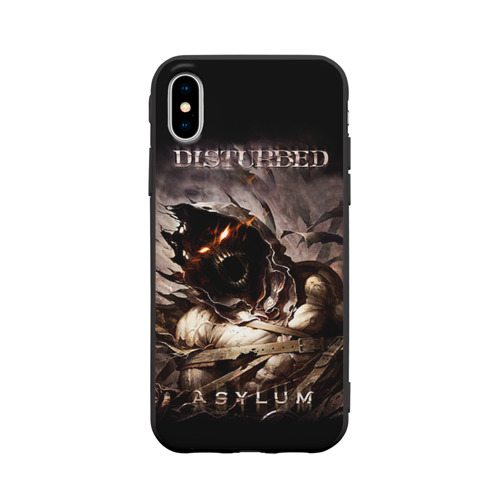 Чехол для Apple iPhone X силиконовый матовый Disturbed Фото 01 Чехол для Apple iPhone X силиконовый матовый Disturbed Фото 01