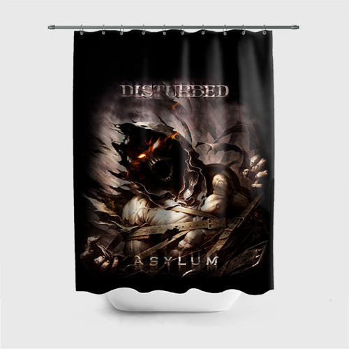 Штора 3D для ванной Disturbed Фото 01 Штора 3D для ванной Disturbed Фото 01