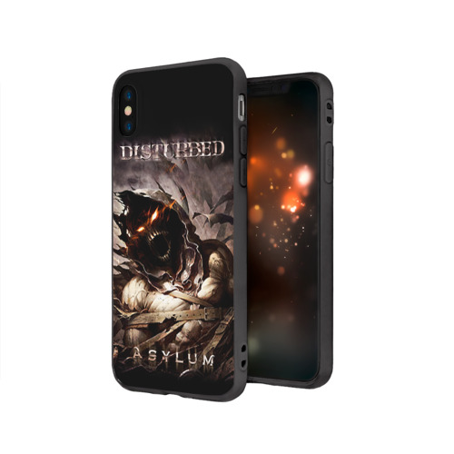 Чехол для Apple iPhone X силиконовый матовый Disturbed Фото 01 Чехол для Apple iPhone X силиконовый матовый Disturbed Фото 01