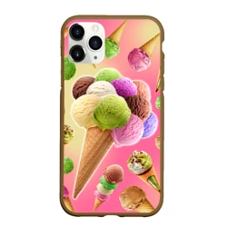 Чехол для iPhone 11 Pro Max матовый Мороженое