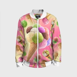 Детский бомбер 3D Мороженое