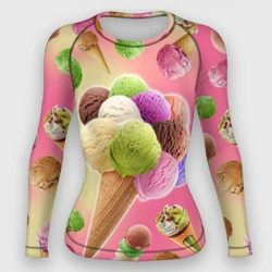 Женский рашгард 3D Мороженое