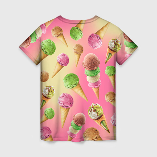 Женская футболка 3D Мороженое - фото 2