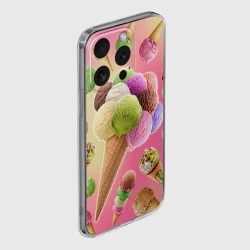Чехол для iPhone 15 Pro Max силиконовый с защитой камеры Мороженое - фото 2