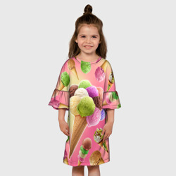 Детское платье 3D Мороженое - фото 2