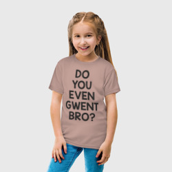 Детская футболка хлопок Do you even gwent BRO? - фото 2