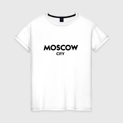 Женская футболка хлопок Moscow City