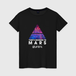 30 Seconds to mars cosmos 2 – Женская футболка хлопок с принтом купить со скидкой в -20%