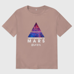 Мужская футболка хлопок Oversize 30 Seconds to mars cosmos 2