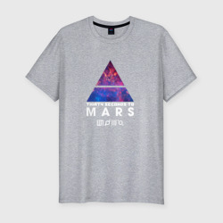 Мужская футболка хлопок Slim 30 Seconds to mars cosmos 2