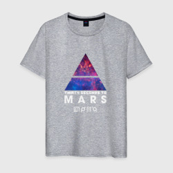Мужская футболка хлопок 30 Seconds to mars cosmos 2