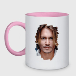 Кружка двухцветная Джонни Депп Johnny Depp