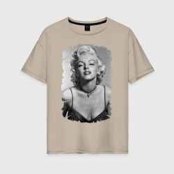 Женская футболка хлопок Oversize Секс-символ Мэрилин Монро