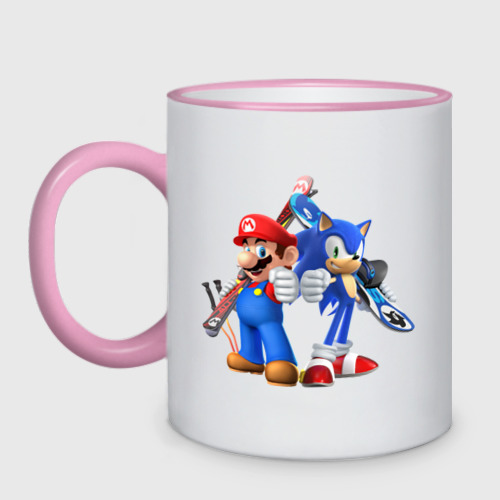 Кружка двухцветная Sonic & Mario Фото 01 Кружка двухцветная Sonic & Mario Фото 01