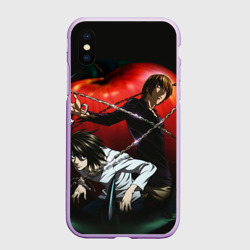 Чехол для iPhone XS Max матовый Тетрадь смерти