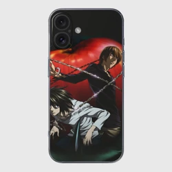 Чехол для iPhone 16 силиконовый с защитой камеры Тетрадь смерти