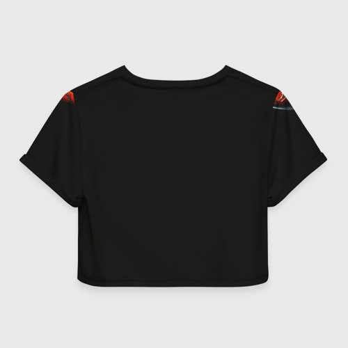 Женская футболка Crop-top 3D Тетрадь смерти, цвет 3D печать - фото 2