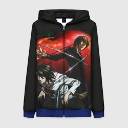 Женская толстовка 3D на молнии Тетрадь смерти