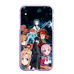 Чехол для iPhone XS Max матовый Sword Art Online