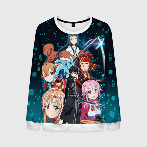 Мужской свитшот 3D Sword Art Online, цвет белый