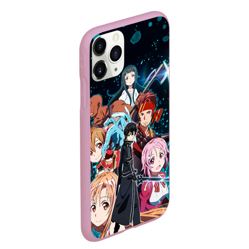 Чехол для iPhone 11 Pro Max матовый Sword Art Online, цвет розовый - фото 3