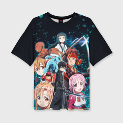 Женская футболка oversize 3D Sword Art Online