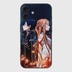 Чехол для iPhone 16 силиконовый с защитой камеры Sword Art Online