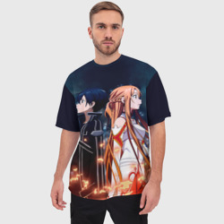 Мужская футболка oversize 3D Sword Art Online - фото 2