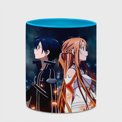 Кружка с полной запечаткой Sword Art Online, цвет белый + небесно-голубой - фото 4