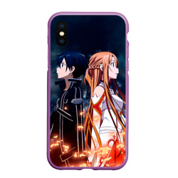 Чехол для iPhone XS Max матовый Sword Art Online