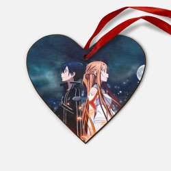 Деревянная игрушка Сердце Sword Art Online