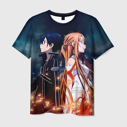 Мужская футболка 3D Sword Art Online, цвет 3D печать