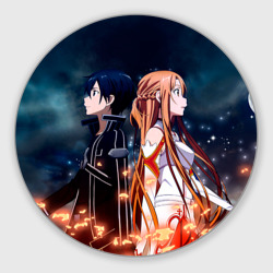 Круглый коврик для мышки Sword Art Online