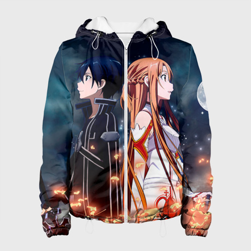 Женская куртка 3D Sword Art Online, цвет белый