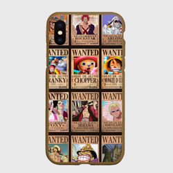 Чехол для iPhone XS Max матовый Карточки ван пис
